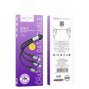 X102 Hoco 3-in-1 Charging Cable