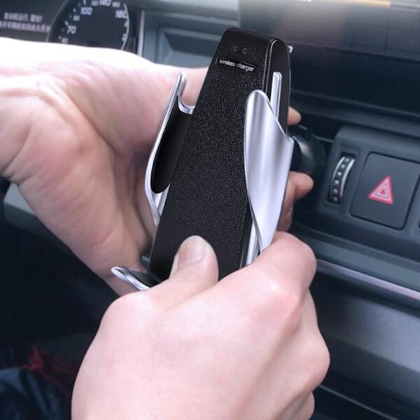 Car Wireless Charger 10W Induction Car Fast Wireless Charging With Car Phone Holder S5 - Image 9