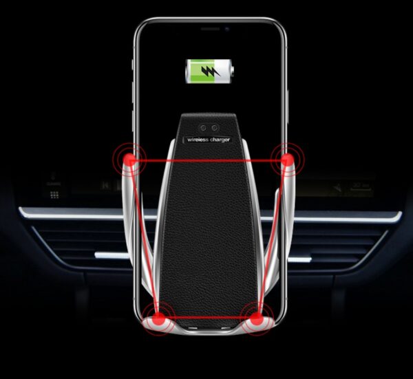 Car Wireless Charger 10W Induction Car Fast Wireless Charging With Car Phone Holder S5 - Image 4
