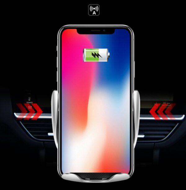 Car Wireless Charger 10W Induction Car Fast Wireless Charging With Car Phone Holder S5 - Image 8