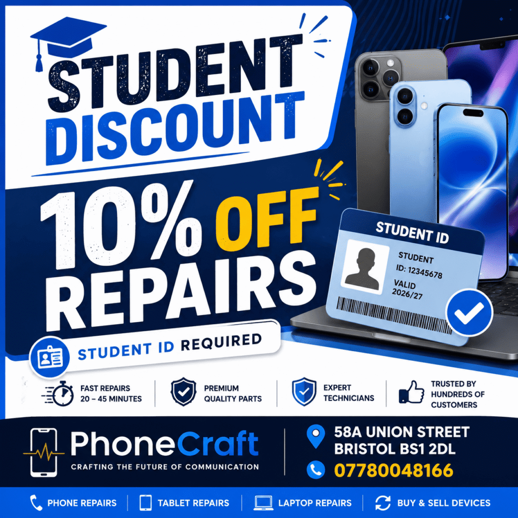 Student iPhone repair Bristol discount