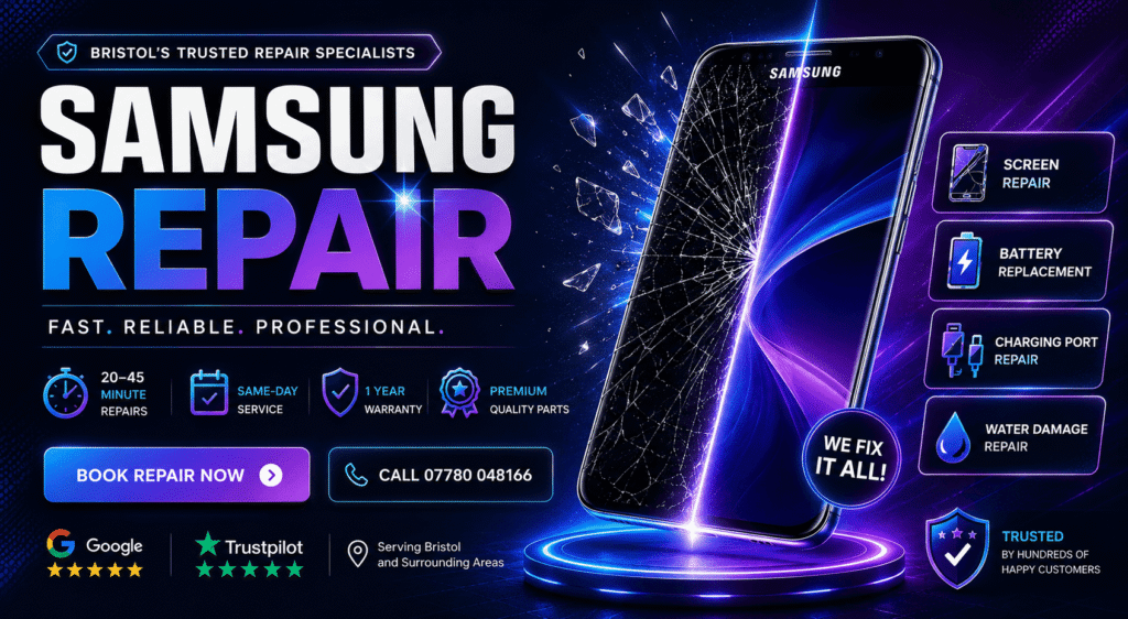 Samsung Repair Bristol - technician replacing Samsung Galaxy screen at Phone Craft